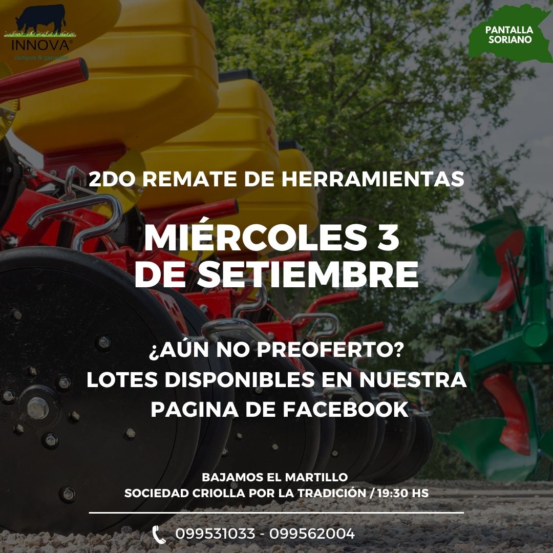 1er. Remate de Herramientas